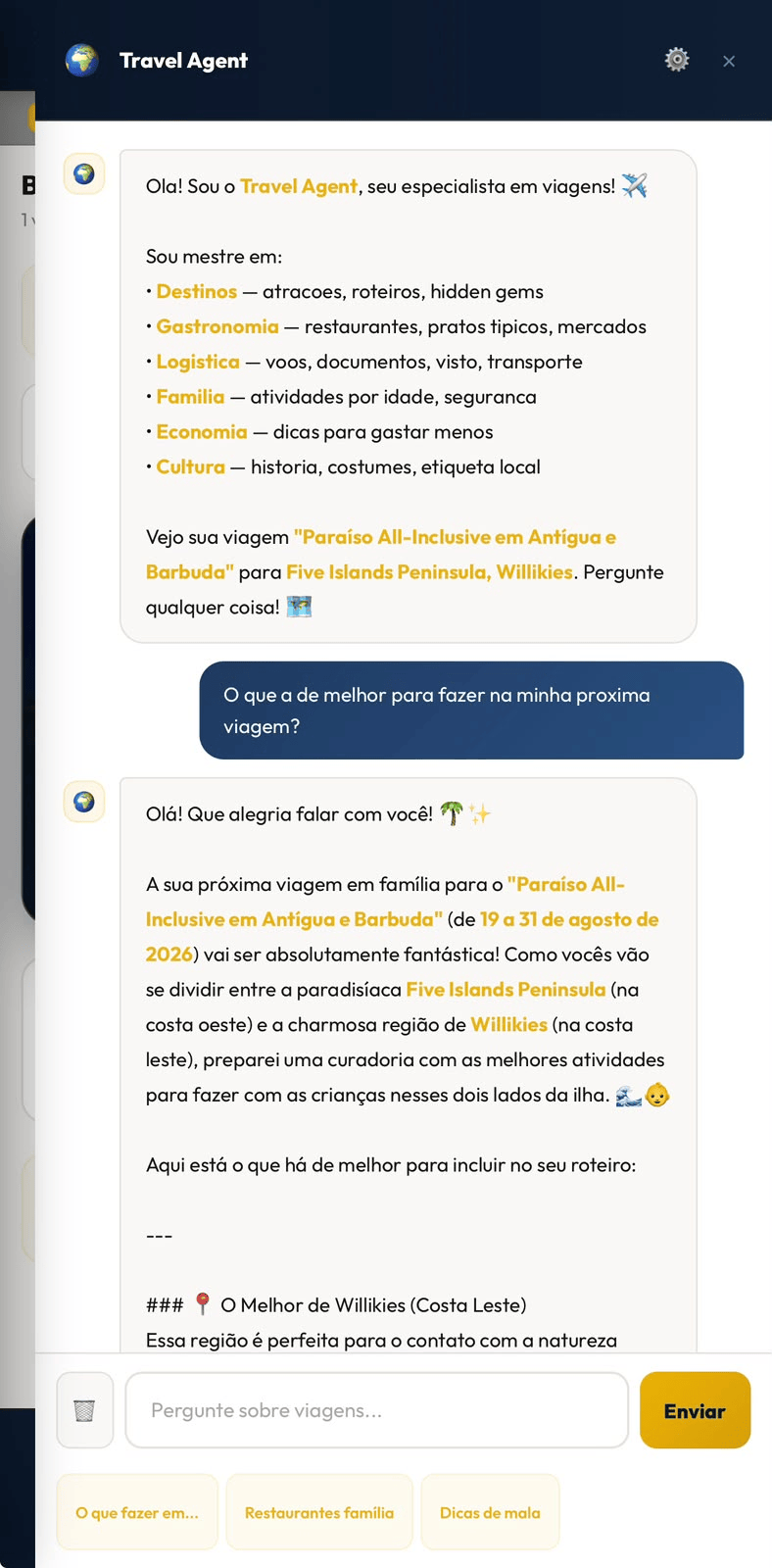 Agente de Viagens com IA
